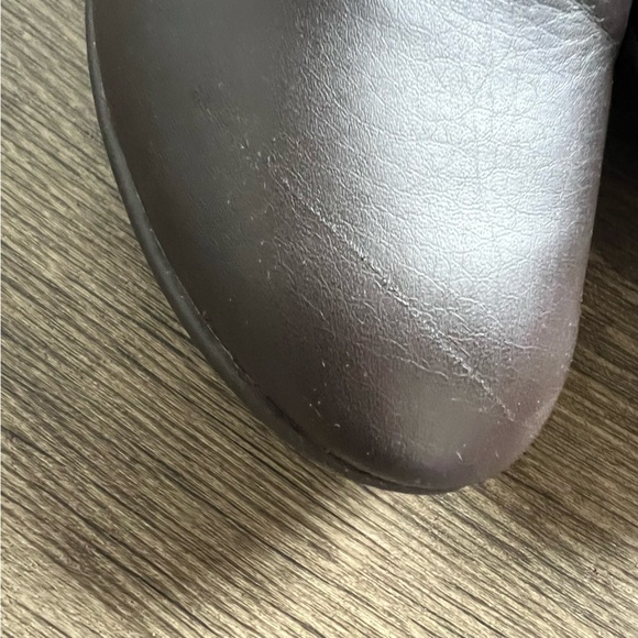 Hush Puppies Brown Leather Tall Riding Boots Buckles Women's size 9W 9 Wide - Picture 5 of 10